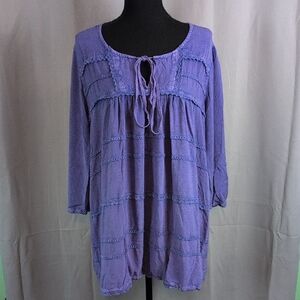 Chic Purple Women's Tunic Top